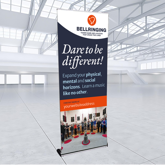 Pull-Up Mid Range Personalised Banner - Dare to be Different